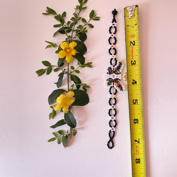 Colorful Beaded Butterfly Bracelet - Picture 3 of 3